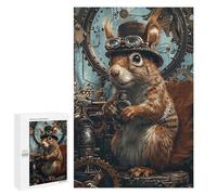 Puzzle Per Adulti 1000 PCS Steampunk Animal Squirrel Puzzle Per Adulti Gioco Rompicapo Regali Per Donne Regali Per Amici E Familiari 1000 PCS