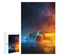 Puzzle Per Adulti 1000 PCS Time Machine Neon Lights -3 Puzzle Per Adolescenti Migliora La Memoria Difficile Da Completare Gioco Divertente Per Tutta La Famiglia 1000 PCS