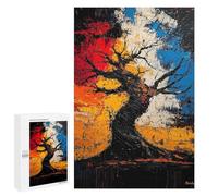 Puzzle Per Adulti 1000 PCS Twisted Resilience - Expressionist Abstract Tree Art Puzzle Per Adolescenti Giocattoli Fai Da Te Decorazione Per La Casa Regali Unici Di Compleanno E Natale 1000 PCS