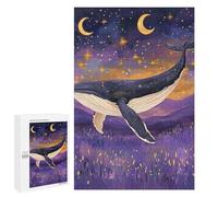 Puzzle Per Adulti 1000 PCS Whale in Starry Night Puzzle Per Adolescenti Taglio Di Precisione Difficile E Stimolante Regali Di Compleanno E Unici 1000 PCS