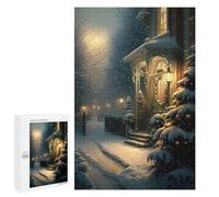 Puzzle per Adulti 1000 PCS Winter Puzzle Gioco Per Esercizio Mente Taglio Di Precisione Interazione Tra Genitori E Figli 1000 PCS
