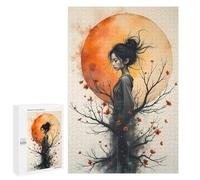 Puzzle Per Adulti 1000 PCS Woman from The Tree Under A Full Moon Puzzle Per Adulti Gara Di Velocità Manuale Interazione Genitore-figlio Ideale Come Regalo Per Tutta La Famiglia 1000 PCS