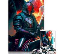 Puzzle per adulti 1000 pezzi a cavallo di un samurai giapponese per adolescenti giochi educativi decorazione per la casa regalo di compleanno regali arte murale 75x50cm