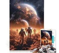 Puzzle per adulti: 1000 pezzi a tema Esploratori spaziali su Marte Antistress Taglio di precisione Ideale come regalo per tutta la famiglia 38x26cm