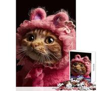 Puzzle per adulti 1000 pezzi Abbracci di gattini Decorazione per la casa Giocattoli Opera d'arte Regalo Giochi per famiglie con pezzi completamente interconnessi di forma casuale Dimensioni 50x75cm