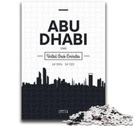 Puzzle per adulti 1000 pezzi Abu Dhabi Emirati Arabi Uniti (F0) per gioco educativo, giocattolo, ideale come regalo per tutta la famiglia (dimensioni 38x26cm)