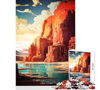 Puzzle per adulti 1000 pezzi Abu Simbel dipinto a olio giocattoli antistress ottimo regalo per giochi gioco pratico decompressione intellettuale dimensioni 38x52cm