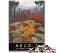Puzzle per adulti 1000 pezzi Acadia National Park, puzzle per adulti, giocattolo educativo intellettuale decomprimente, regalo di compleanno (50x75cm)
