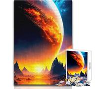 Puzzle per adulti 1000 pezzi ALBA DORATA Giocattolo da gioco rilassante e pacifico per momenti di relax, taglio netto e preciso, dimensioni 38x52cm