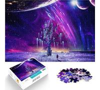 puzzle per adulti 1000 pezzi Albero dei sogni del pianeta surreale~ Fatto di cartone Adatto a persone dai 14 anni in su Decorazione artistica per la casa grande regalo misurare：38x52cm
