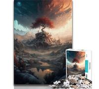 Puzzle per adulti 1000 pezzi "Albero della vita del paradiso" per adolescenti, perfetti per le serate di gioco, giocattolo colorato per regalo a casa (dimensioni 38x26cm)