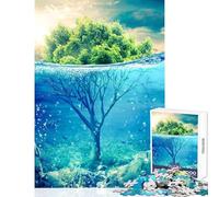 Puzzle per adulti 1000 pezzi Albero dell'oceano Decorazione per la casa Giocattoli Regalo di compleanno Gioco pratico Interazione genitore-figlio dimensioni 38x52cm