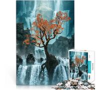 puzzle per adulti 1000 pezzi Albero nella cascata Fatto di carta,Adatto a partire dai 14 anni Giochi educativi ottimo regalo di Natale。misurare:38x52cm/14.96x20.47pollice