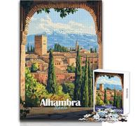 Puzzle per adulti 1000 pezzi Alhambra Palace, Spagna Giocattolo Gioco intellettuale Regali per donne Regalo di compleanno Dimensioni 38x52cm