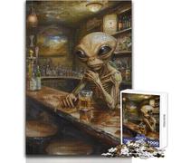 Puzzle per adulti 1000 pezzi Alien Irish Pub Giochi rilassanti Sfida difficile Regalo per compleanni Dimensioni 38x26cm