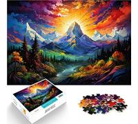 Puzzle per adulti, 1000 pezzi, Alpi colorate, giochi educativi per la casa, puzzle 26 x 38 cm, antistress per le vacanze a casa
