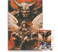 Puzzle per adulti 1000 pezzi Angelo Demone Samurai Gioco educativo per famiglie Decorazione perfetta Ottimo regalo Dimensioni 38x26cm
