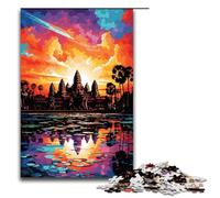 Puzzle per adulti 1000 pezzi Angkor Wat è circondato da un puzzle impossibile un gioco per famiglie un antistress una sfida difficile