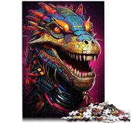 Puzzle per adulti 1000 pezzi Animali Coccodrilli del Nilo Il Puzzle con Poster corrispondente e Foglio di Domande per adolescenti dai 14 anni e oltre 50 x 70 cm