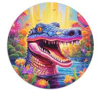 Puzzle per adulti, 1000 pezzi, animali, coccodrilli del Nilo, puzzle in cartone, giocattoli, regalo educativo, intellettuale, decompressione, divertente, gioco per famiglie (67,5x67,5 cm)