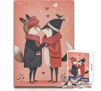 Puzzle per adulti 1000 pezzi Animali Coppia innamorata Gioco educativo ma divertente e umoristico Giocattoli antistress Dimensioni 38x26cm