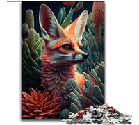 Puzzle per adulti 1000 pezzi Animali fantasy Natura Volpe Puzzle per adulti 1000 pezzi Idea regalo per le vacanze, Opera d'arte umoristica, Illustrazione dettagliata Dimensioni 50X75CM