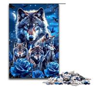 Puzzle per adulti 1000 pezzi animali lupi decorazione per la casa puzzle giocattoli affare come regalo per tutta la famiglia 1000 pezzi (75x50 cm)