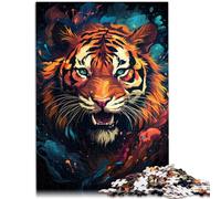 Puzzle per adulti 1000 pezzi Animali Tigre Puzzle Divertenti in Famiglia 26x38cm Gioco stimolante e gioco familiare per adolescenti di 14 anni e più