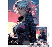 Puzzle per adulti 1000 pezzi Anime Biker Girl Giocattoli antistress Ottimi regali e giocattoli Gioco pratico con pezzi completamente interconnessi di forma casuale Dimensioni 38x52cm