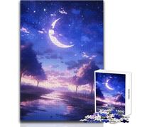 Puzzle per adulti 1000 pezzi Anime Crescent Moon Bellissimo design Gioco Decorazione perfetta Giocattoli antistress Dimensioni 38x26cm