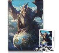 Puzzle per adulti, 1000 pezzi, Anime Dragon of The World, bellissimo design, gioco, decorazione perfetta, giocattoli antistress, dimensioni 38x26cm