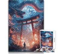 Puzzle per adulti, 1000 pezzi, Anime Dragon's Gate Encounter, giocattolo, gioco intellettuale, decorazione per la casa, regali di Babbo Natale segreto, dimensioni 38x52cm