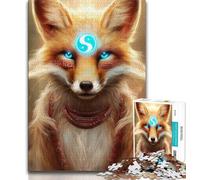 Puzzle per adulti 1000 pezzi Anime Fox God, aiuta il cervello ad esercitare giocattoli avvincenti per coltivare la pazienza Decorazione perfetta 75x50cm