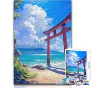 Puzzle per adulti 1000 pezzi Anime Natura meravigliosa Passatempo pacifico e appagante Perfetto incastro Taglio di precisione Dimensioni giocattolo 50x75cm