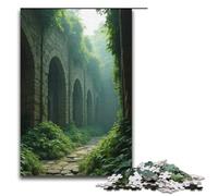 Puzzle per adulti 1000 pezzi Antiche mura della città ricoperte di viti Puzzle in legno per famiglie Gioco educativo Sfida Giocattolo 1000 pezzi (38x26 cm)