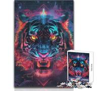 Puzzle per adulti 1000 pezzi Antico rituale della tigre Gioco educativo per famiglie Apprendimento educativo Ottimo regalo Dimensioni 38x26cm