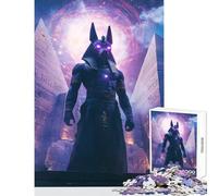 Puzzle per adulti 1000 pezzi Anubi Dio egizio Decorazione per la casa Giocattoli Ottimi regali e giocattoli Gioco educativo Ogni pezzo è unico - Dimensioni 38x26cm