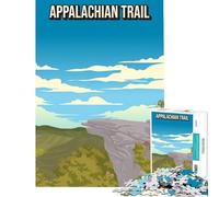 Puzzle per adulti 1000 pezzi Appalachian Trail Vintage Travel Poster Giochi rilassanti Sfida per l'intelligenza Giocattolo avvincente Ottimo regalo Attività per la famiglia (Dimensioni 38x26cm)