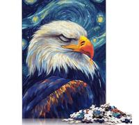 Puzzle per adulti 1000 pezzi Aquila nella notte stellata Puzzle per adulti Puzzle per il miglior regalo per adulti 1000 pezzi (38x26 cm)