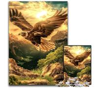 Puzzle per adulti 1000 pezzi Aquila reale Puzzle in legno Difficile e impegnativo, Ottimi regali e giocattoli per età 14 50X75CM