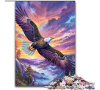 Puzzle per adulti, 1000 pezzi, aquila volante, puzzle in legno, gioco interattivo per famiglie, adatto dai 14 anni in su (dimensioni 50x75cm)