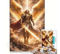 Puzzle per adulti 1000 pezzi Arcangelo Michele, giocattolo educativo, per passare il tempo durante le vacanze a casa, regali di Natale e compleanno 38x52cm