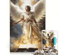 Puzzle per adulti 1000 pezzi Arcangelo Uriel La Luce di Dio, Giocattolo educativo, Per passare il tempo durante le vacanze, Regali di Natale e compleanno 50x75cm