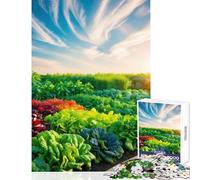 Puzzle per adulti 1000 pezzi Arcobaleno Orto Decorazione per la casa Giocattoli Regalo per compleanni Giochi per famiglie Attività divertenti a casa Dimensioni 50x75cm