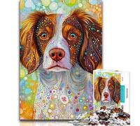 Puzzle per adulti 1000 pezzi Art Dog, aiuta il cervello ad allenarsi, giocattoli avvincenti per coltivare la pazienza, collezione di artisti, belle arti 38x26cm
