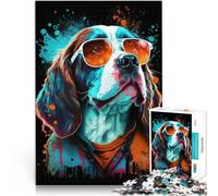 Puzzle per Adulti 1000 pezzi Art Dogs Gioco Familiare per Attività Divertenti a Casa Regalo di Compleanno Regali di Viaggio 50x70cm