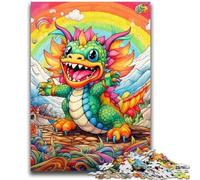 Puzzle per adulti 1000 pezzi Art Dragon Baby 1000 pezzi per adolescenti, regalo di compleanno, regali, arte murale per età 14 anni in su (26x38cm)