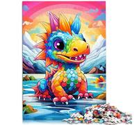 Puzzle per adulti 1000 pezzi Art Dragon Baby per regali puzzle 26x38 cm ottimo regalo per tutta la famiglia per 14 anni