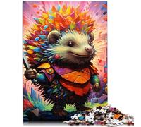 Puzzle per adulti 1000 pezzi Art Hedgehog Quiz gioco Family Game Stress Reliever Difficult Challenge Puzzle 38 x 52 cm