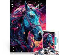 Puzzle per adulti 1000 pezzi Art Horse Impossible Puzzle Family Game Stress Reliever Difficult Challenge Puzzle 14,96 "x 20,47"